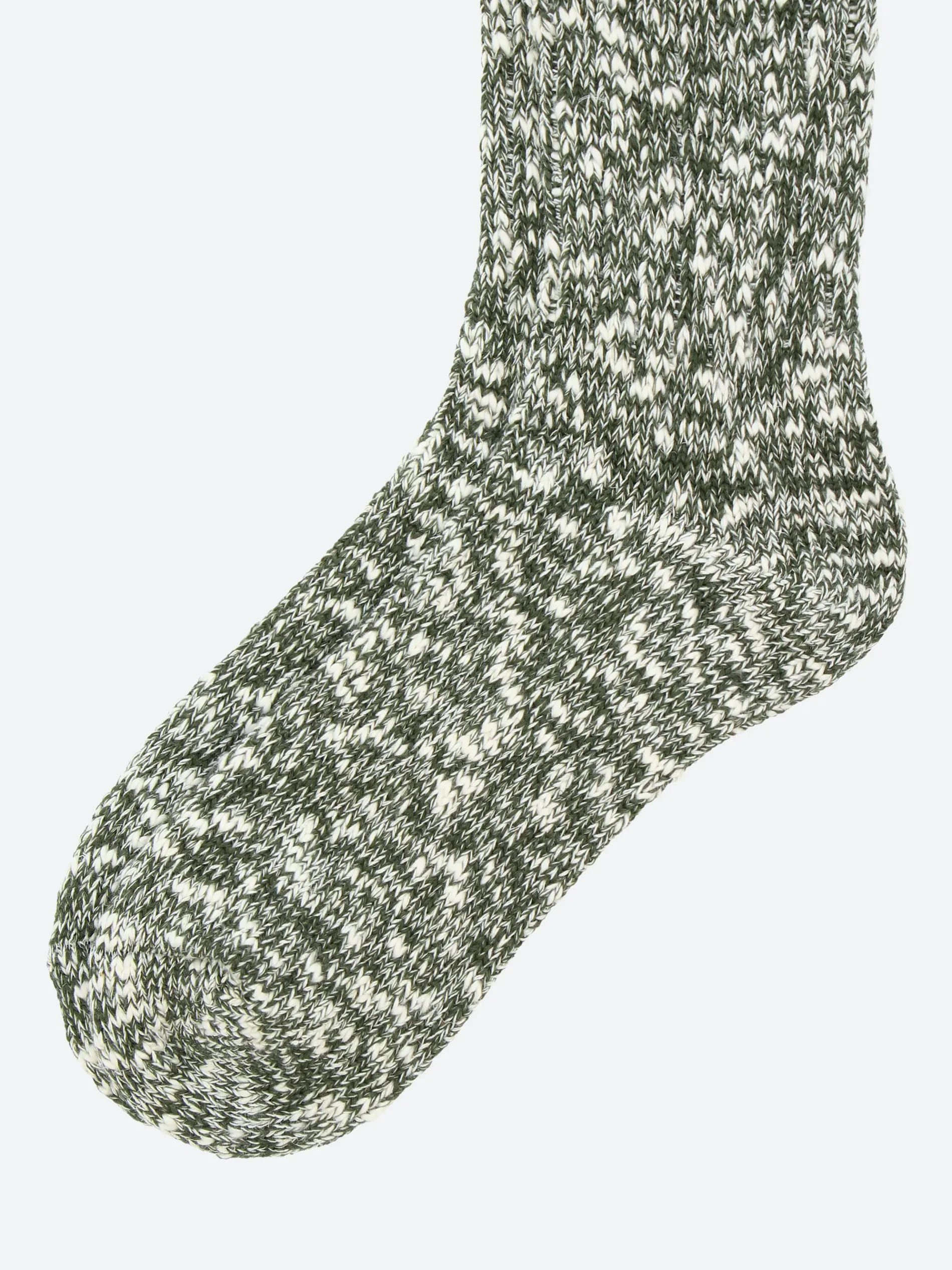 A Hope Hemp - SHSK007 Speckled Crew Sock in Khaki