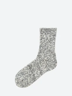 A Hope Hemp - SHSK007 Speckled Crew Sock in Grey
