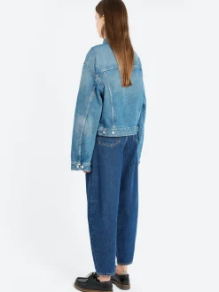 Acne Studios - Collared Button-Up Denim Jacket in Mid Blue