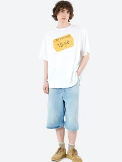 Acne Studios - Edra U Sticker T-Shirt in Optic White