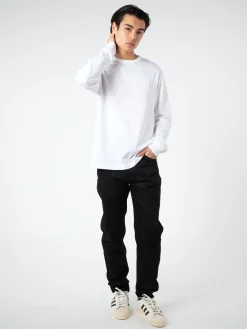 Acne Studios - Eisen X Face Long Sleeve T-Shirt in Optic White