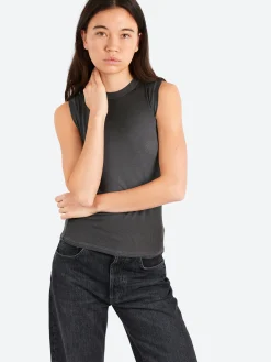 Acne Studios - Etch Cupro Tank in Black