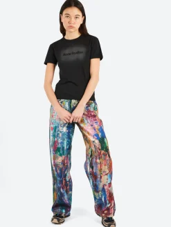 Acne Studios - Etza Faded Logo T-Shirt in Black