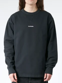 Acne Studios - Fin Stamp Logo Sweatshirt in Black