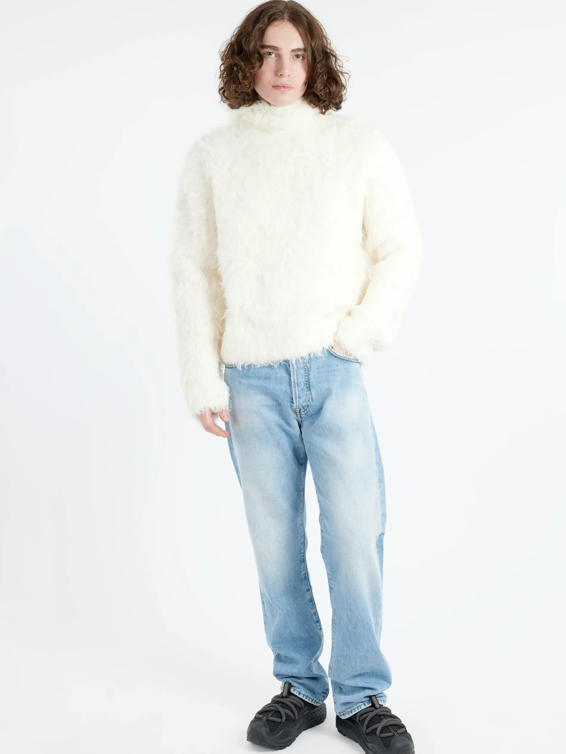 Acne Studios - Hairy Hoodie in White