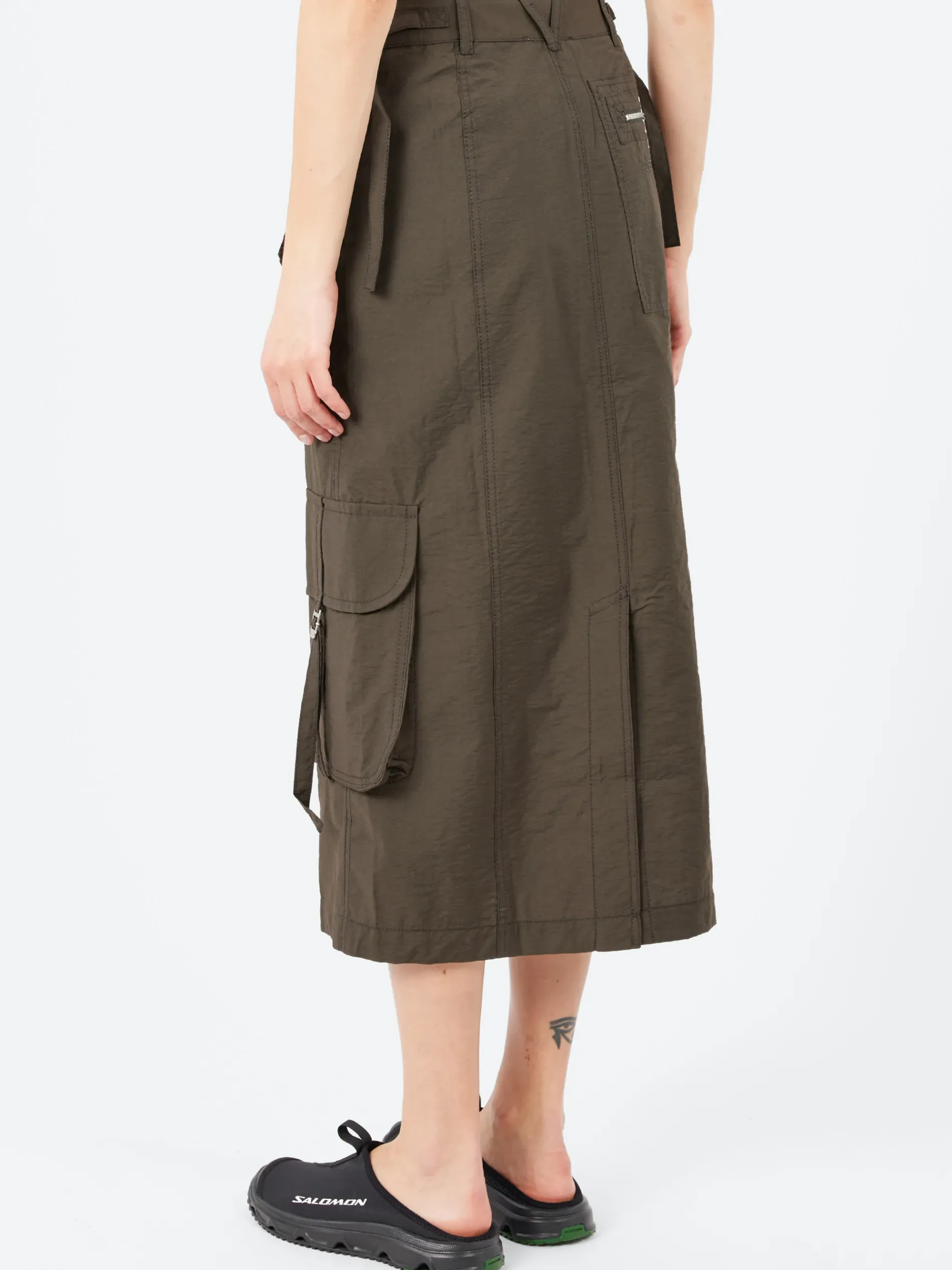 Acne Studios - Ilanta Tech Cargo Skirt in Dark Grey