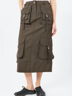 Acne Studios - Ilanta Tech Cargo Skirt in Dark Grey