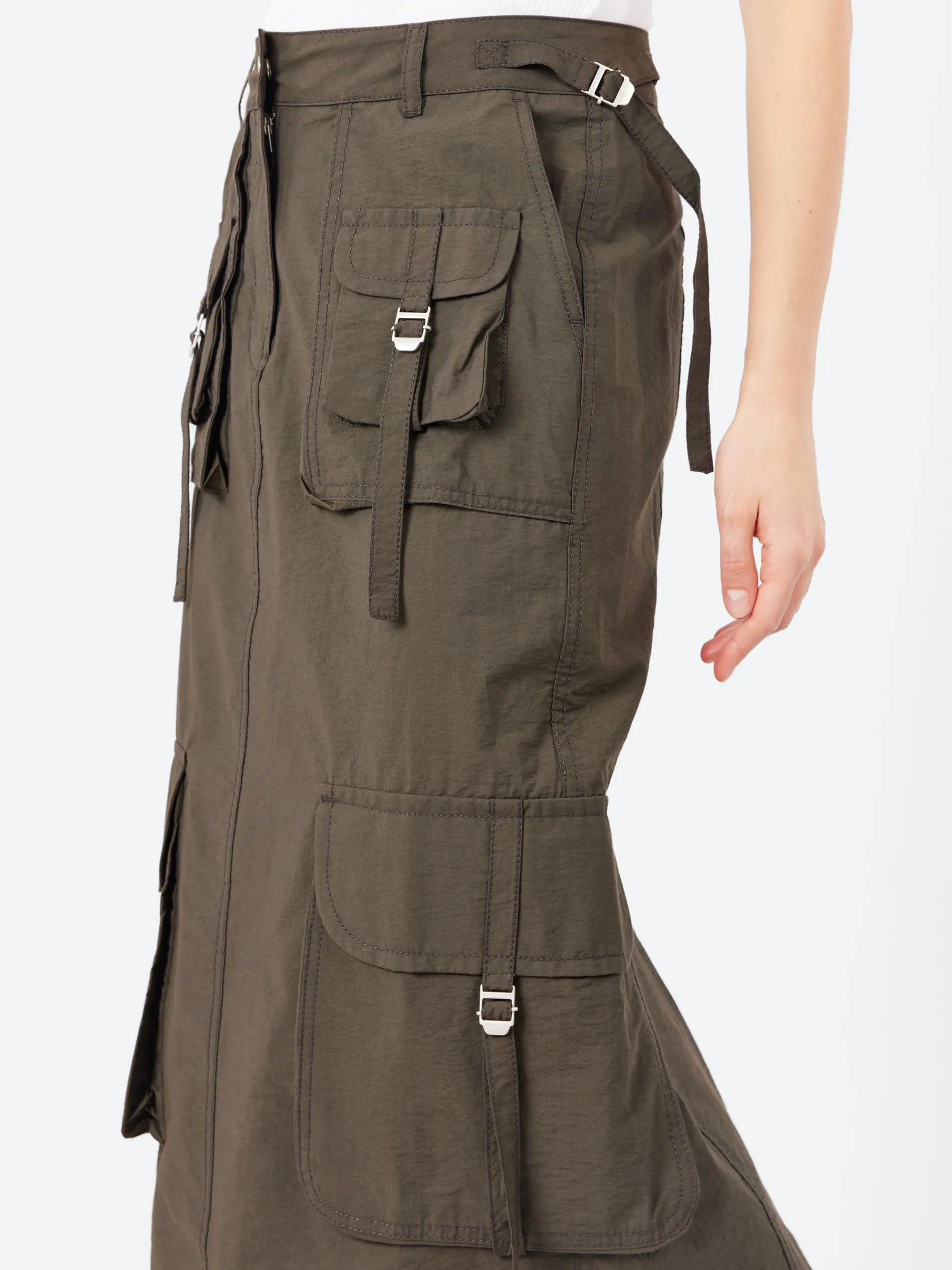 Acne Studios - Ilanta Tech Cargo Skirt in Dark Grey