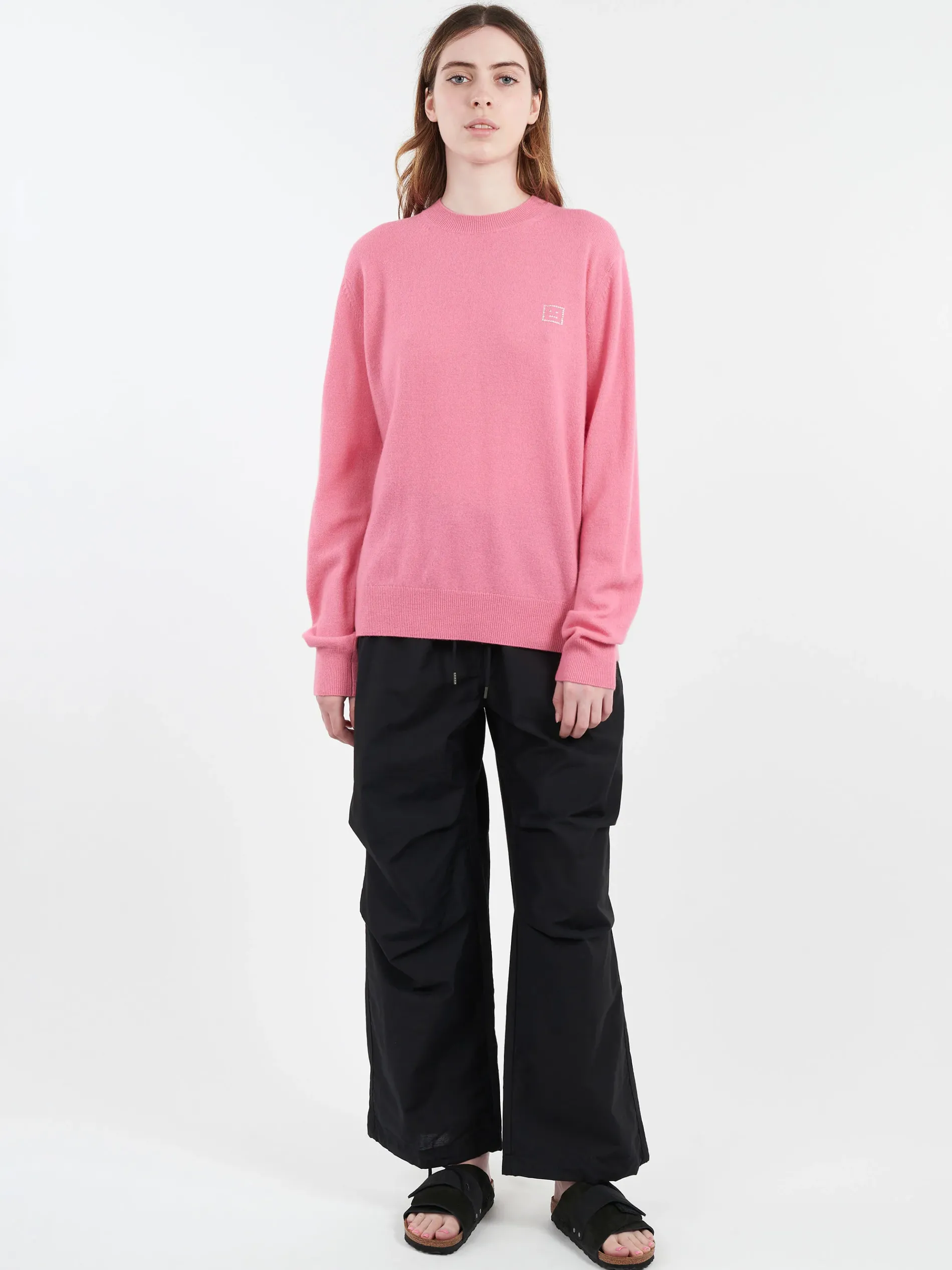 Acne Studios - Kalon Crystal Core Crewneck in Tango Pink