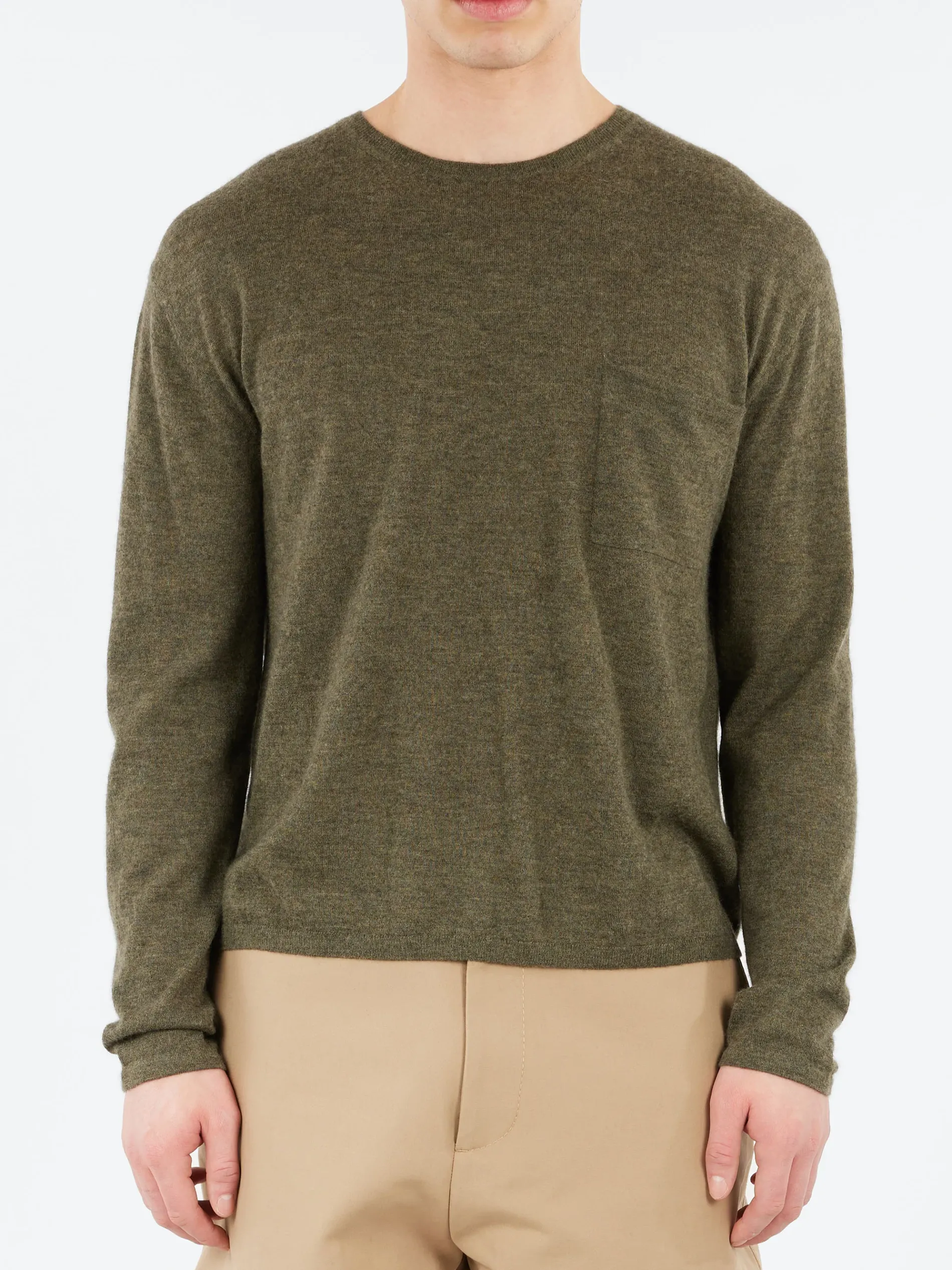 Acne Studios - Kluna Cashmere Crewneck in Khaki Green