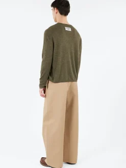 Acne Studios - Kluna Cashmere Crewneck in Khaki Green