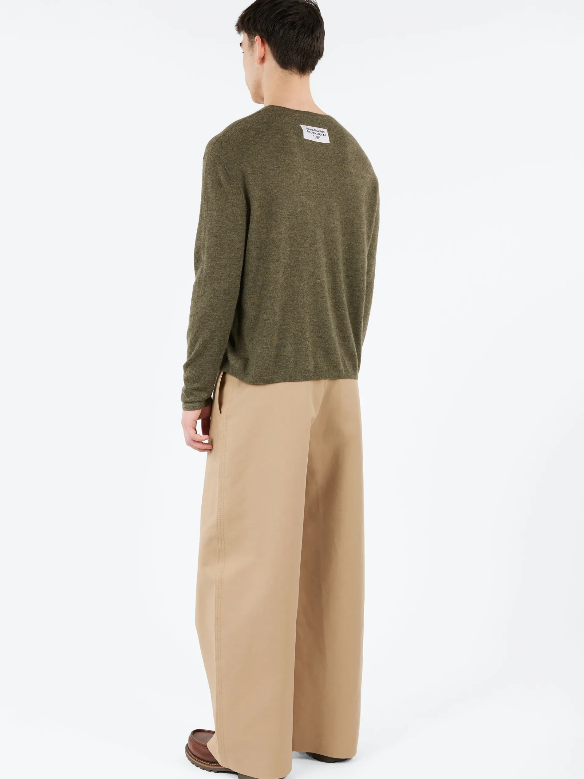 Acne Studios - Kluna Cashmere Crewneck in Khaki Green