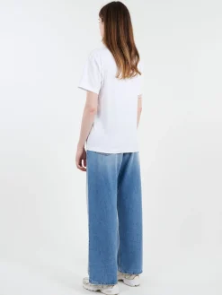 Acne Studios - Nash Face Crew Neck T-Shirt in Optic White