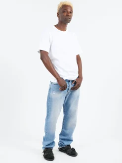 Acne Studios - Nash Face Crew Neck T-Shirt in Optic White