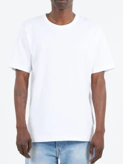 Acne Studios - Nash Face Crew Neck T-Shirt in Optic White