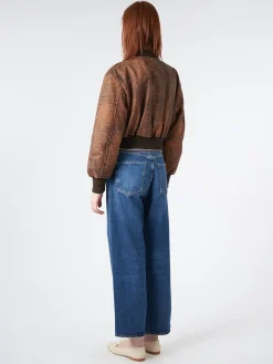 Acne Studios - New Lomber Vagabond Leather Bomber Jacket in Brown