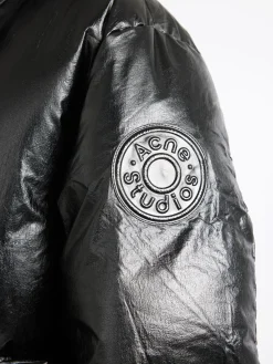 Acne Studios - Oksa Shiny Coated Puffer Jacket in Black