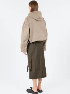 Acne Studios - Olido Heavy Twill Hoodie in Charcoal Grey