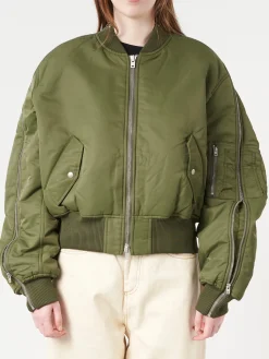 Acne Studios - Onad Nylon Bomber in Hunter Green