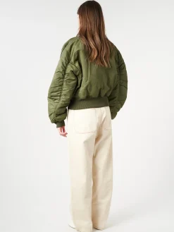 Acne Studios - Onad Nylon Bomber in Hunter Green
