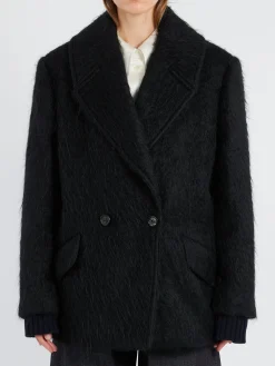 Acne Studios - Opeala Messy Hair Coat in Black