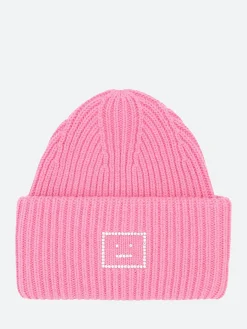 Acne Studios - Pansy Crystal Core Beanie in Tango Pink