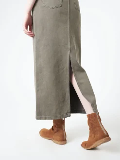 Acne Studios - Philon Saxon Denim Skirt in Anthracite Grey