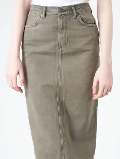 Acne Studios - Philon Saxon Denim Skirt in Anthracite Grey
