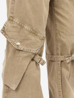 Acne Studios - Potinal Cotton Canvas Cargo Trousers in Washed Beige