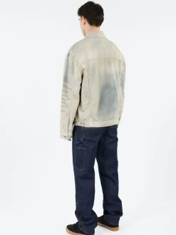 Acne Studios - Robert U Carver Oversized Fit Denim Jacket in Light Blue