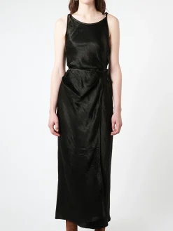 Acne Studios - Satin Strap Dress in Black