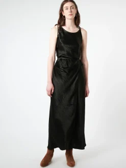 Acne Studios - Satin Strap Dress in Black