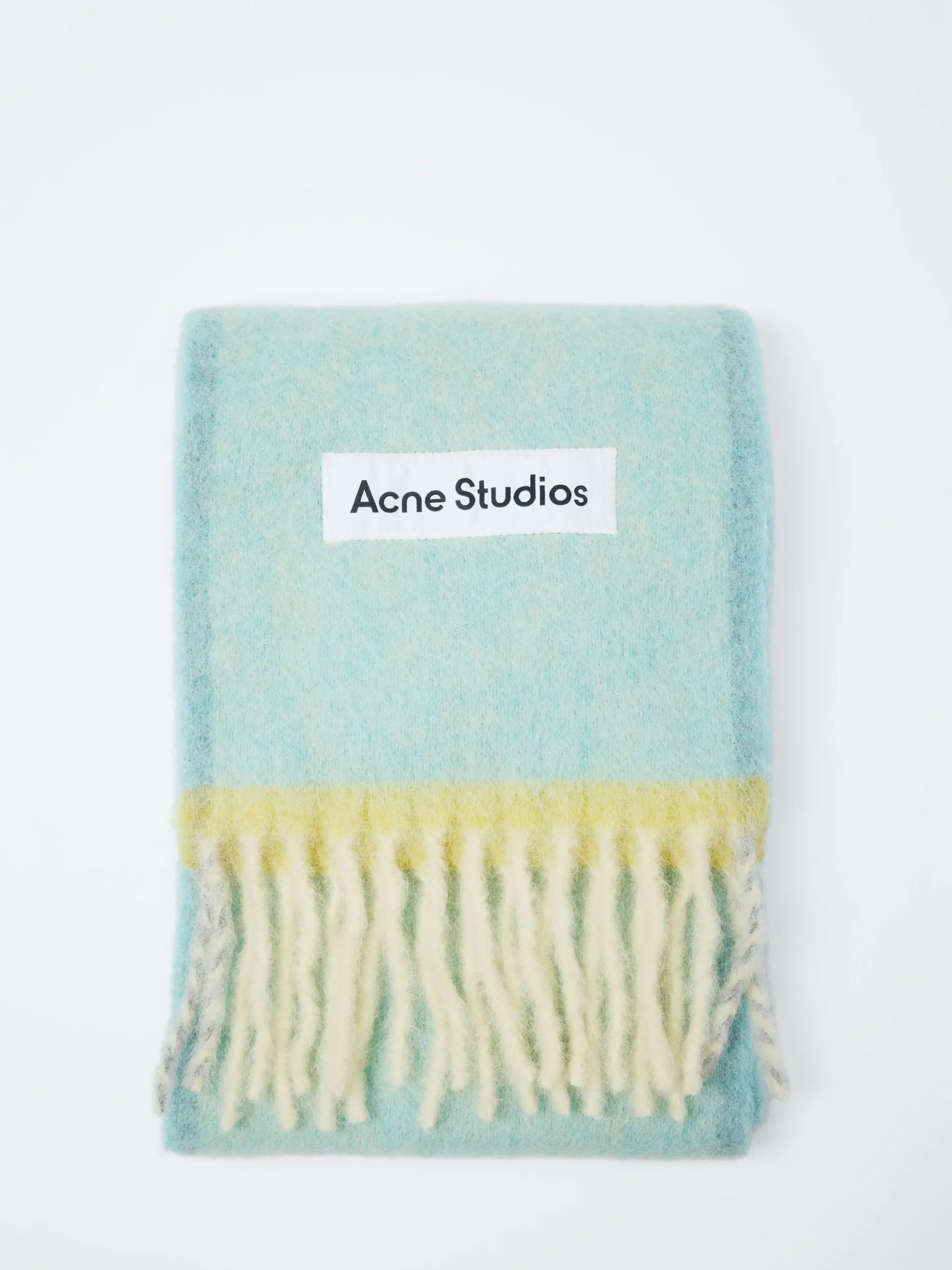 Acne Studios - Vally Wool Mohair Scarf in Light Blue