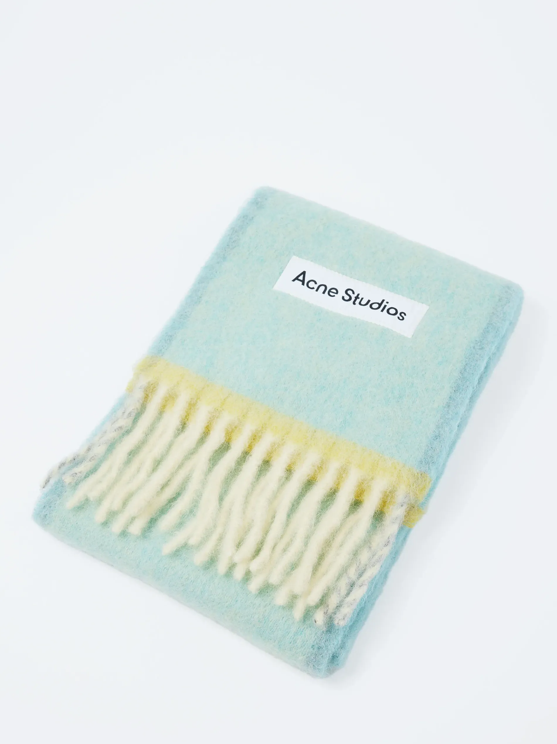 Acne Studios - Vally Wool Mohair Scarf in Light Blue