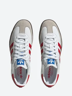 Adidas Originals - Samba OG in White and Scarlet