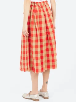 Aequamente - Big Gingham Skirt in Var 1