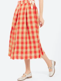 Aequamente - Big Gingham Skirt in Var 1