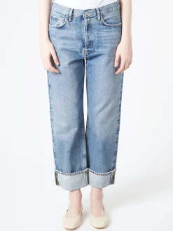 AGOLDE - Fran Jean in Invention (Medium Vintage Indigo)