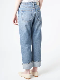 AGOLDE - Fran Jean in Invention (Medium Vintage Indigo)