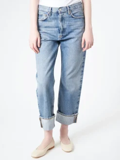 AGOLDE - Fran Jean in Invention (Medium Vintage Indigo)