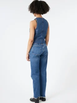 AGOLDE - Halter Vest in Ambition (Indigo)