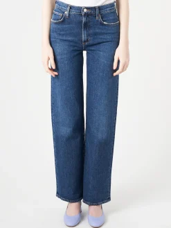 AGOLDE - Harper Straight Jean in Tempo (Saturated Deep Indigo)