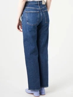 AGOLDE - Harper Straight Jean in Tempo (Saturated Deep Indigo)