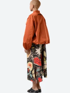 Ahirain - Bomber Jacket in Rocky Road (Orange)