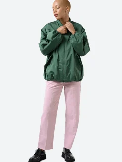 Ahirain - Bomber Jacket in Bayleaf Green