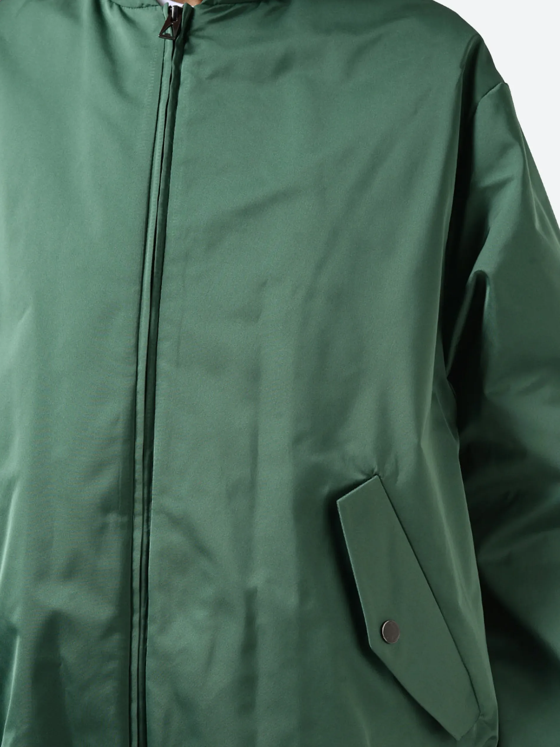 Ahirain - Bomber Jacket in Bayleaf Green