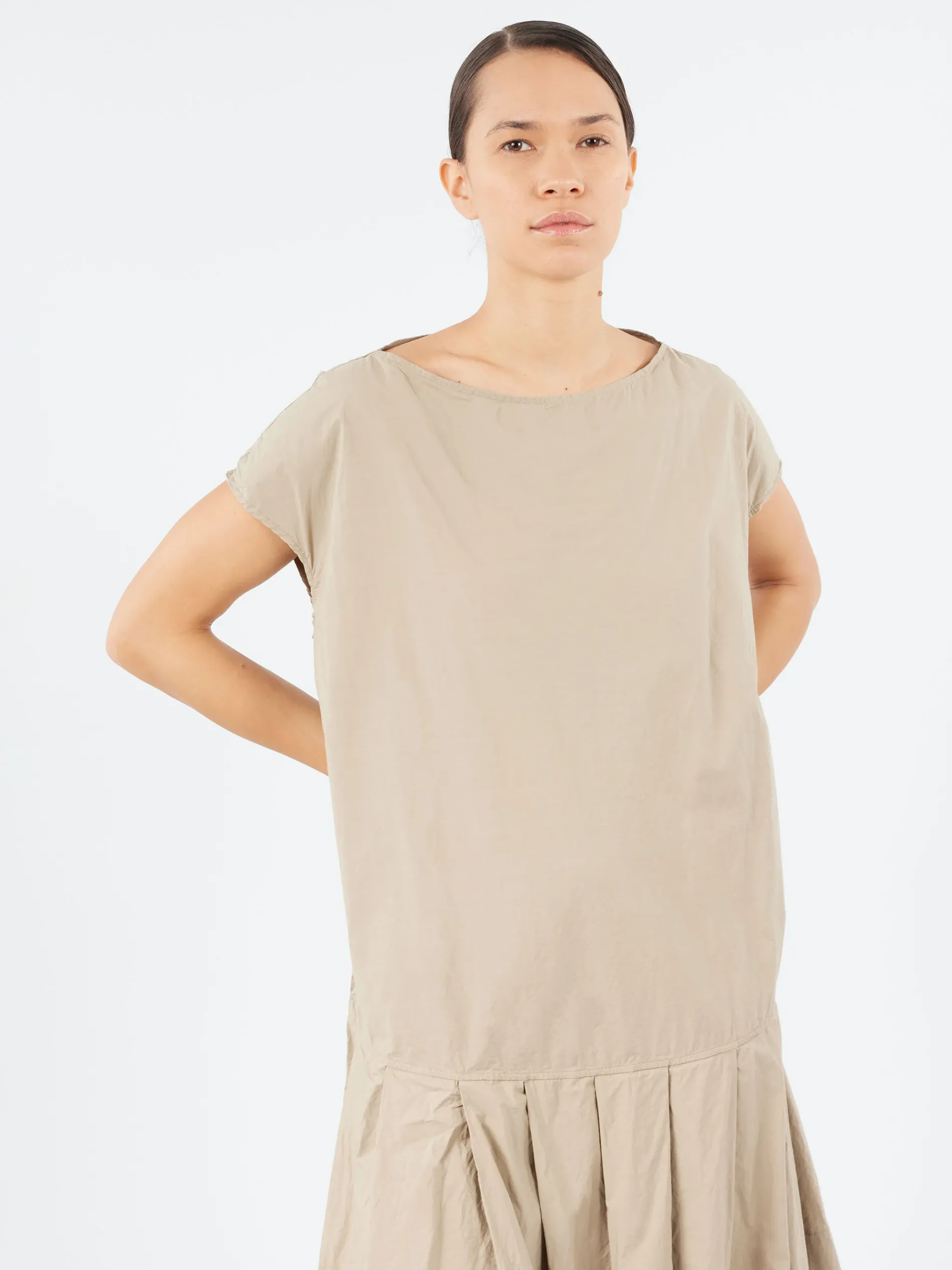 Album Di Famiglia - Low Waisted Dress TC in Stone