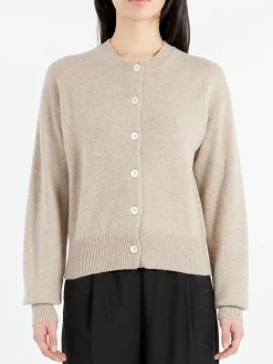 &Daughter - Ada Crewneck Cardigan in Beige