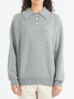 &Daughter - Edith Polo Shirt in Flannel Grey