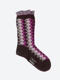 Antipast - Argyles Crew Sock in Wine